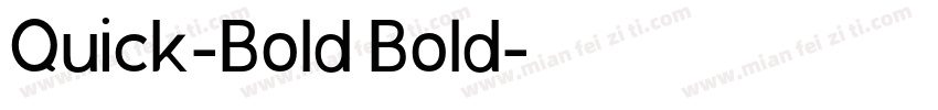 Quick-Bold Bold字体转换